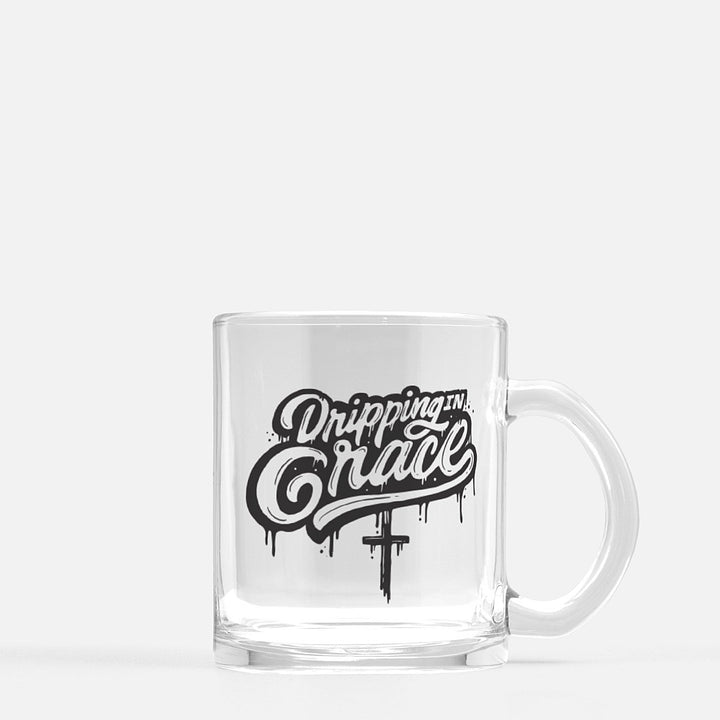 'Dripping in Grace' Glass Mug - Devotees Movement
