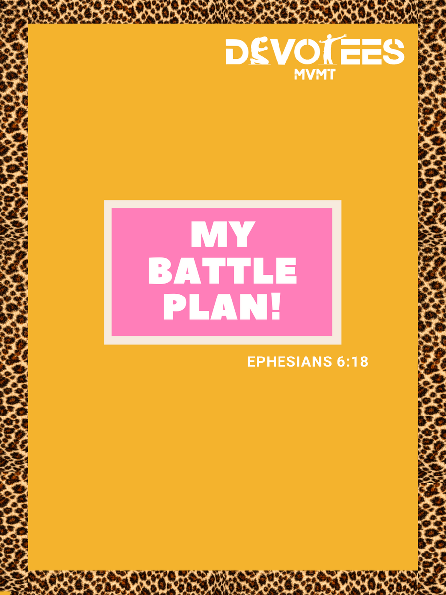 'MY BATTLE PLAN' PRAYER JOURNAL - Devotees Movement